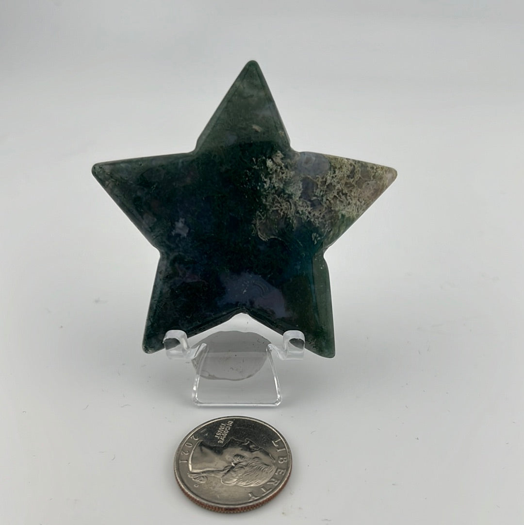 Moss Agate Star