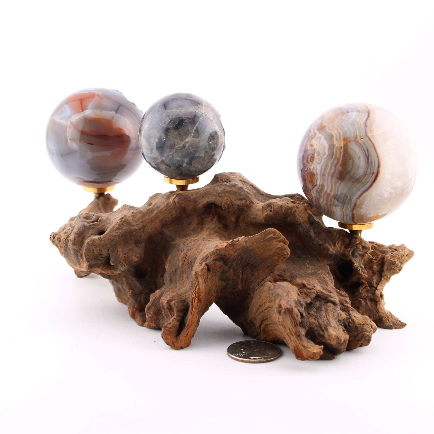 Driftwood Sphere Holder