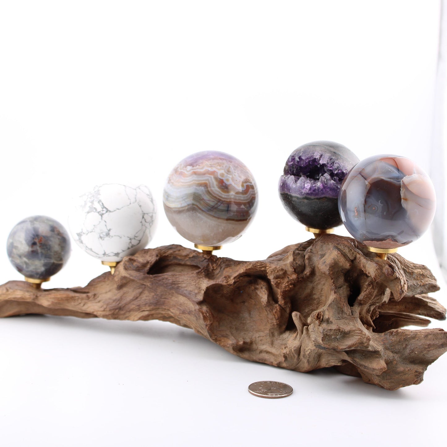 Driftwood Sphere Holder