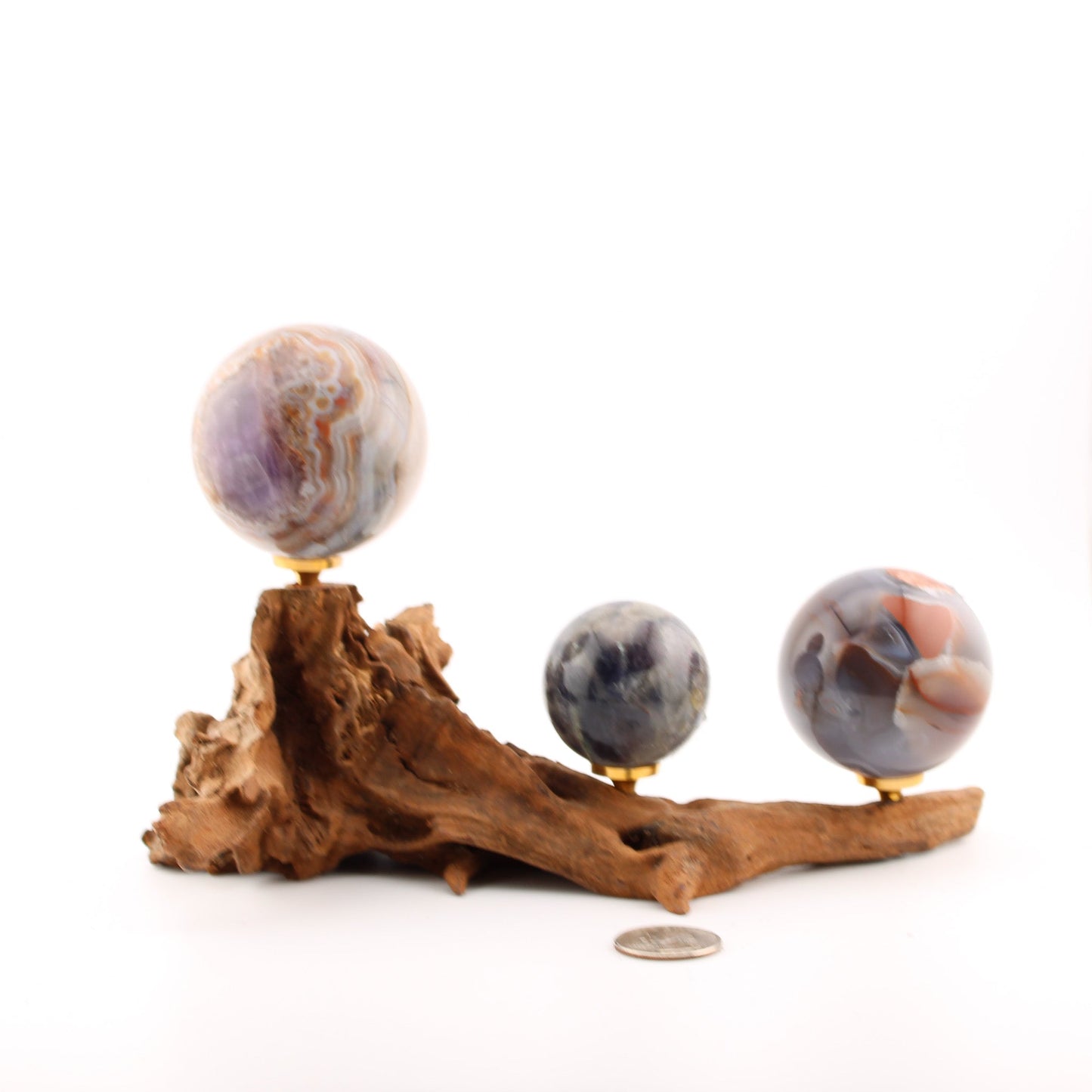 Driftwood Sphere Holder