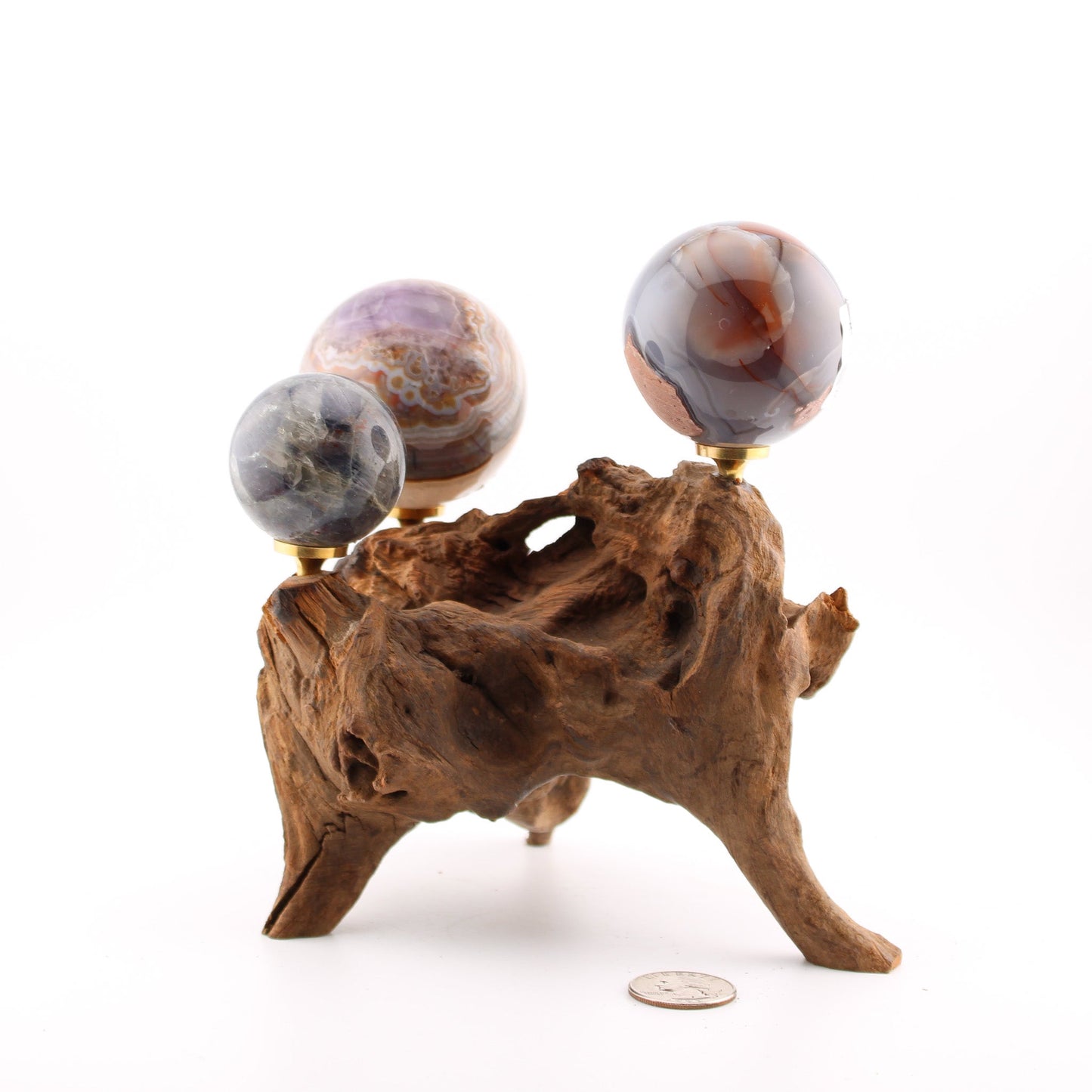 Driftwood Sphere Holder