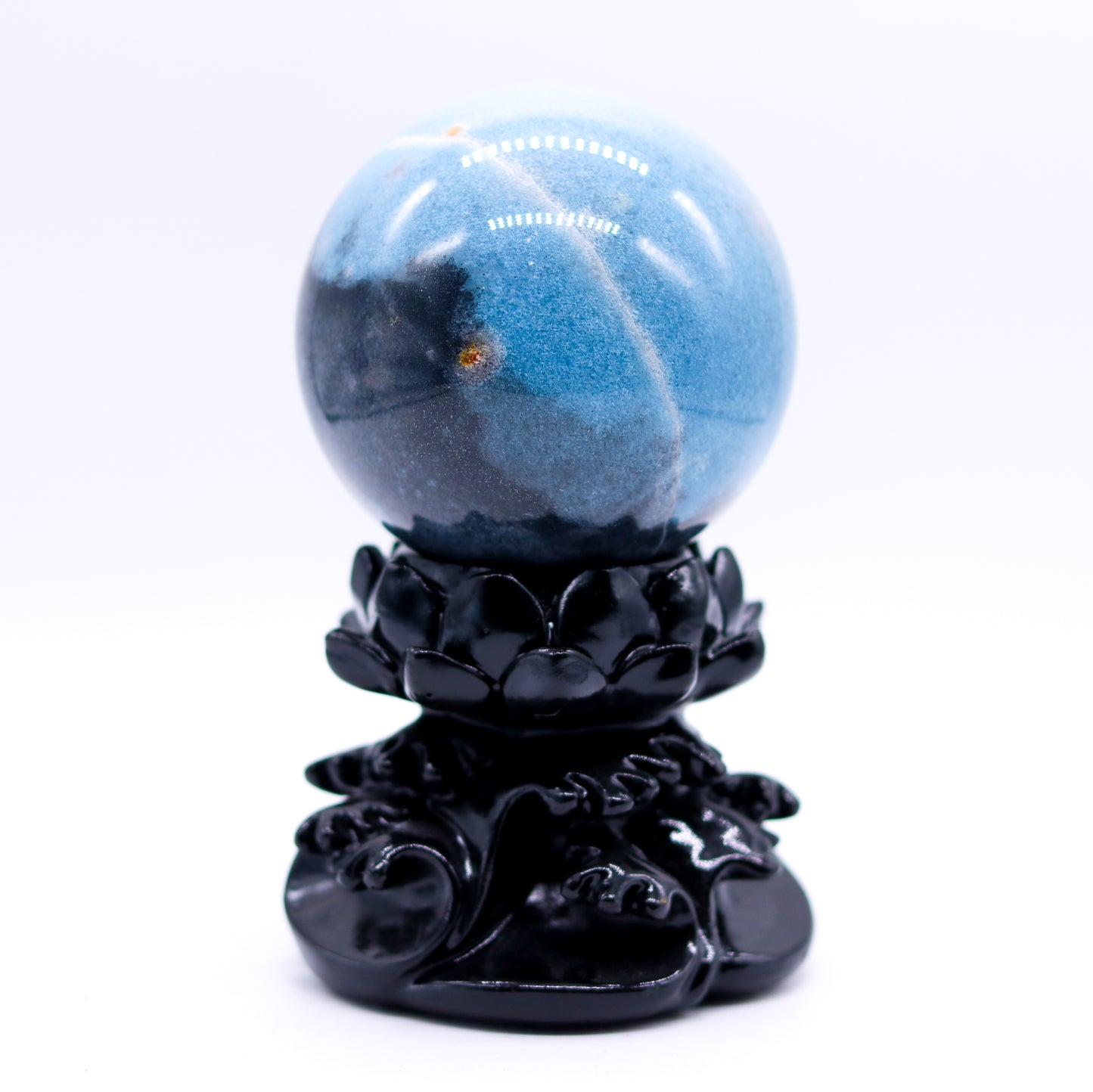 Lotus Black Sphere Holder