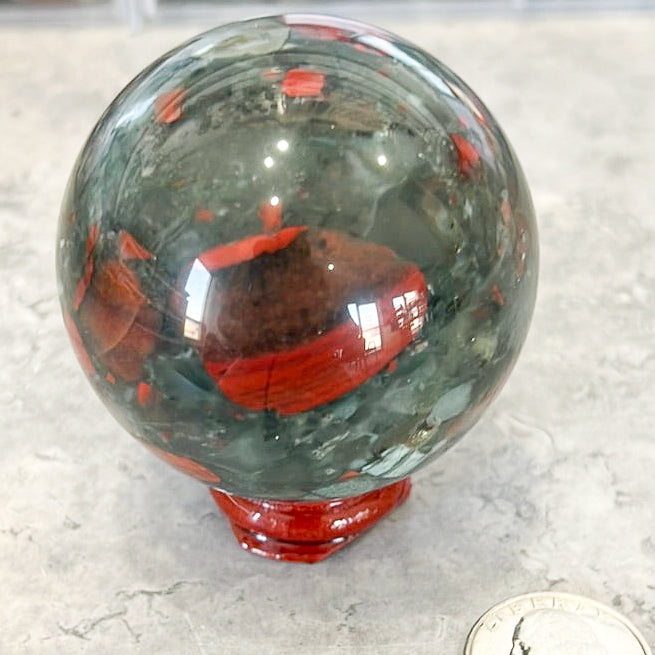 African Bloodstone Sphere