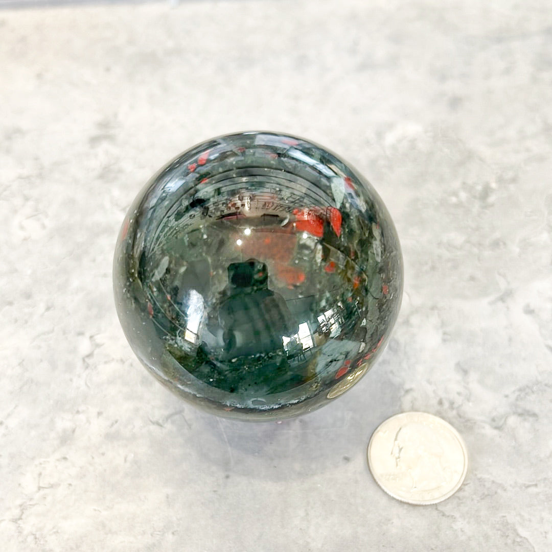African Bloodstone Sphere