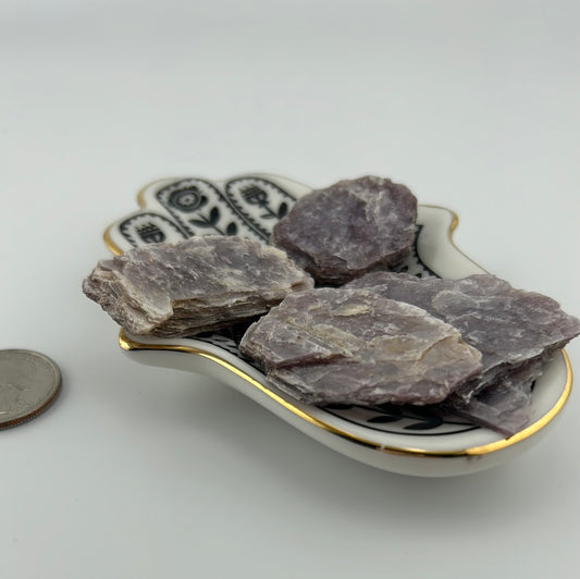 Lepidolite Books Raw