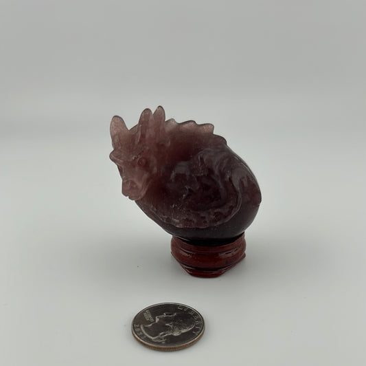 Strawberry Quartz Dragon