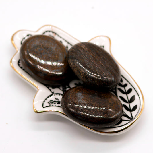 Bronzite Palm Stone