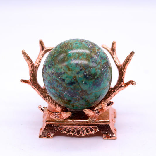 Rose Gold Deer Antlers Sphere Holder