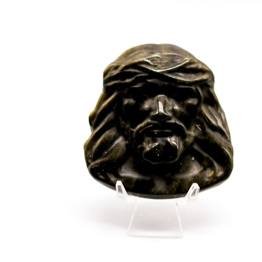 Golden Sheen Obsidian Jesus