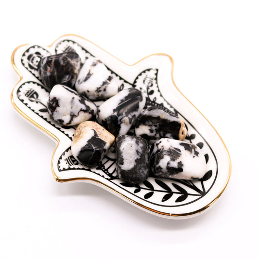 Zebra Jasper Tumble