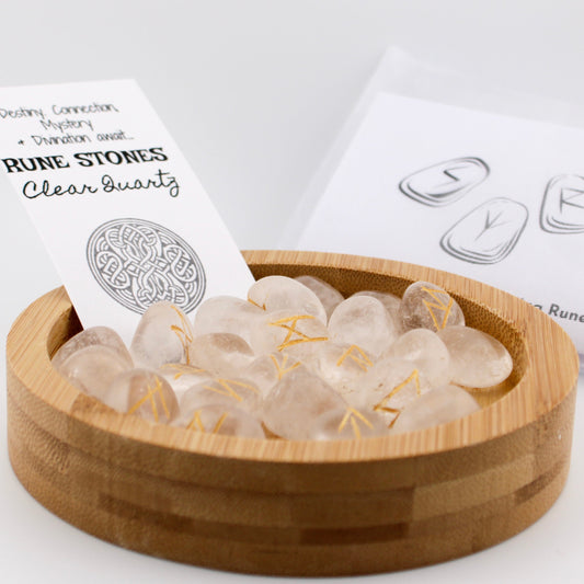 Clear Quartz Rune Stones