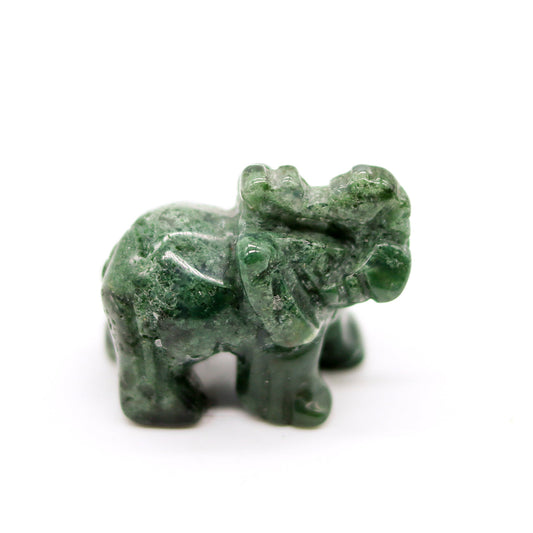 Moss Agate Elephant
