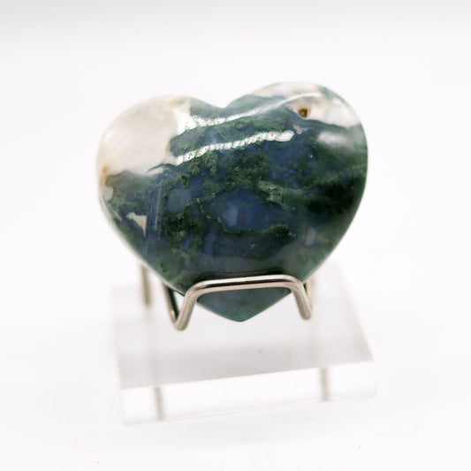 Moss Agate Heart