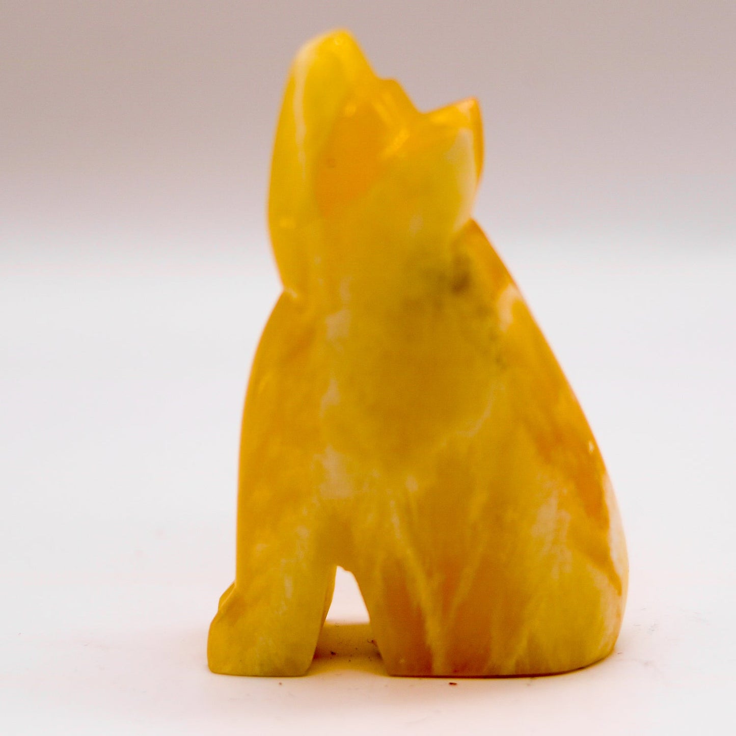 Orange Calcite Wolf