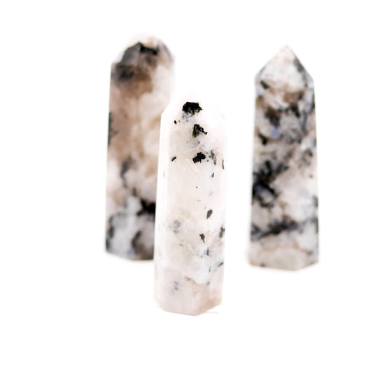 Rainbow Moonstone Point