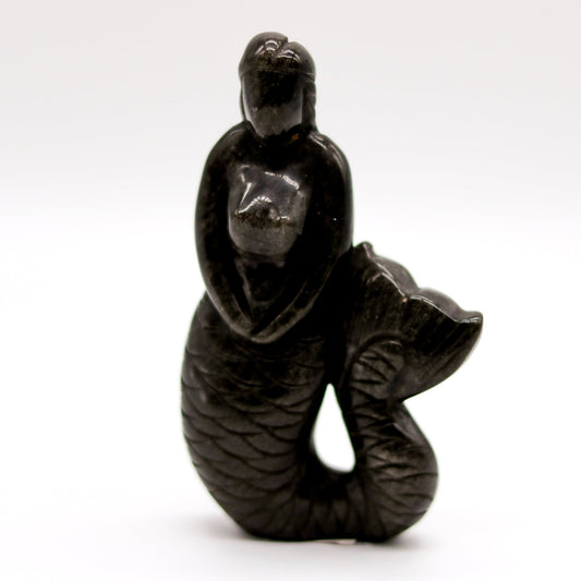 Silver Sheen  Obsidian Mermaid
